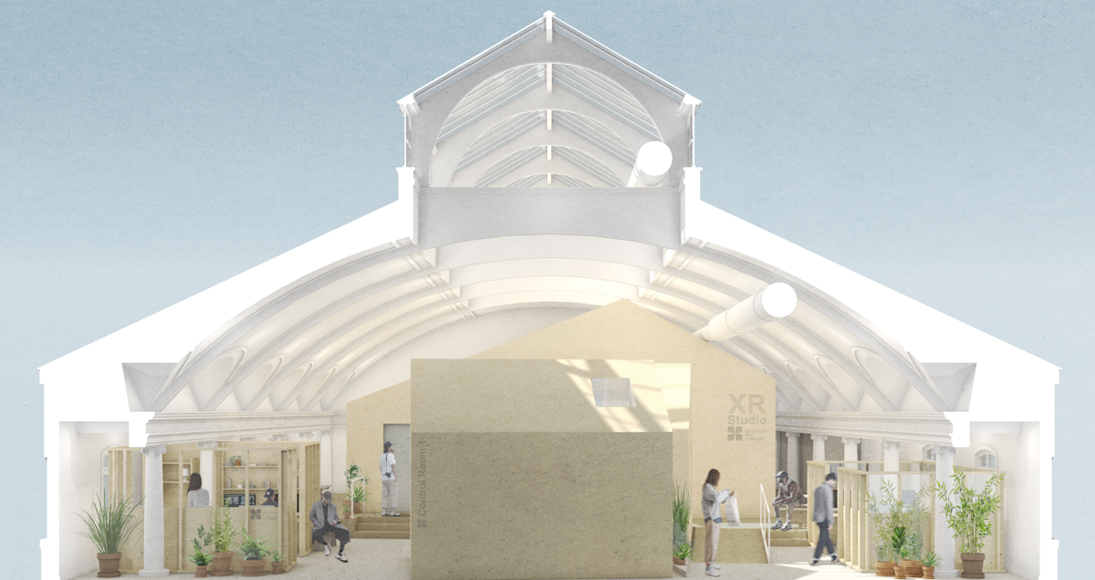 The creative digital skills lab first floor short cross section